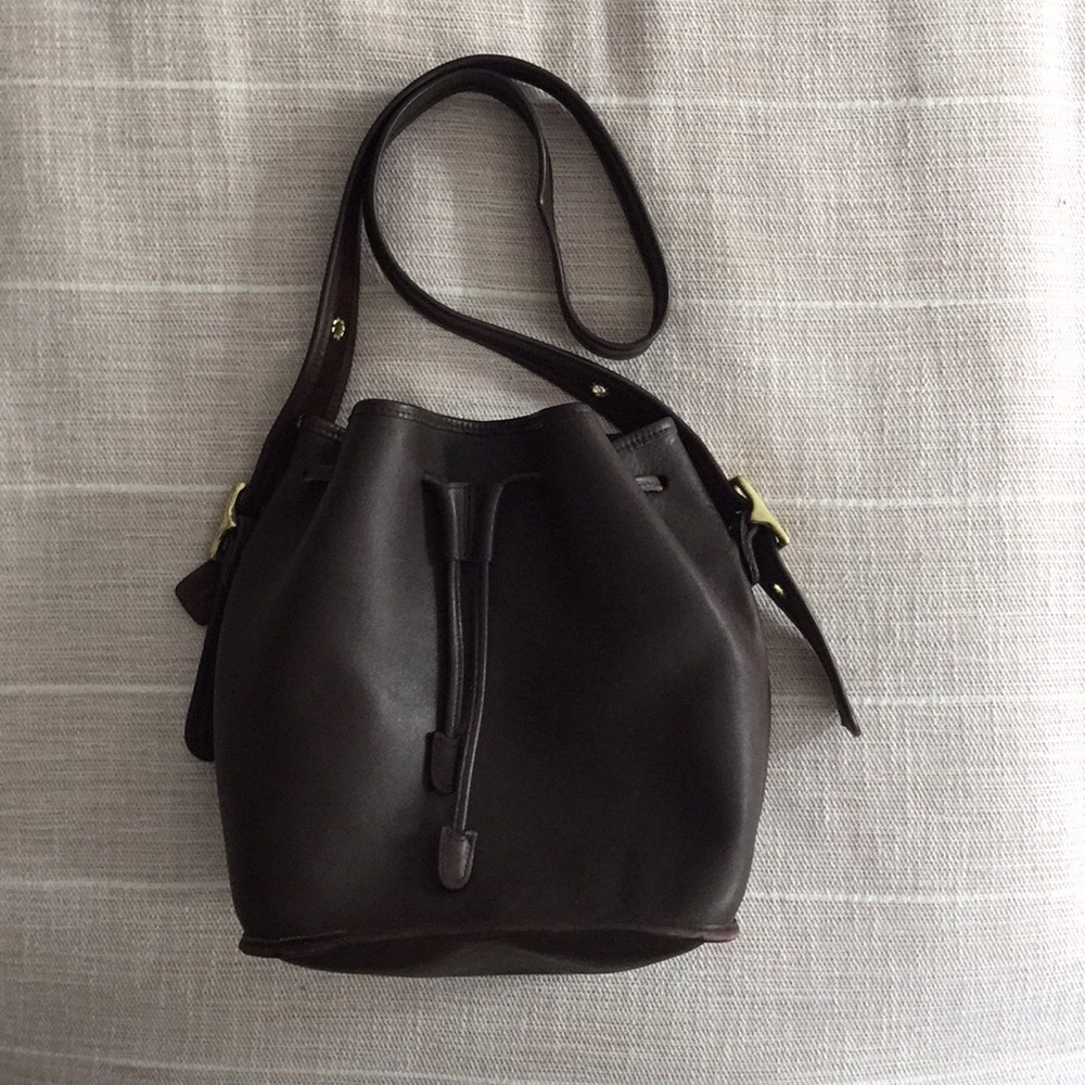 COACH, Vintage Leather Bucket Bag